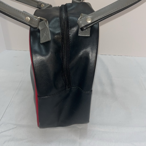 Vintage Y2K Rare Silver Star Black and Gray Bowling bag Purse - Picture 7 of 11